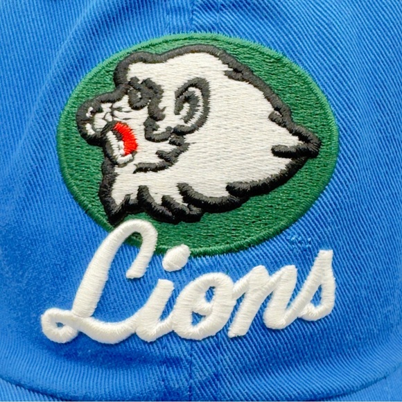 American Needle Seibu Lions Japanese Baseball Hat Blue Gray NWT Adjustable Cap - Picture 2 of 16